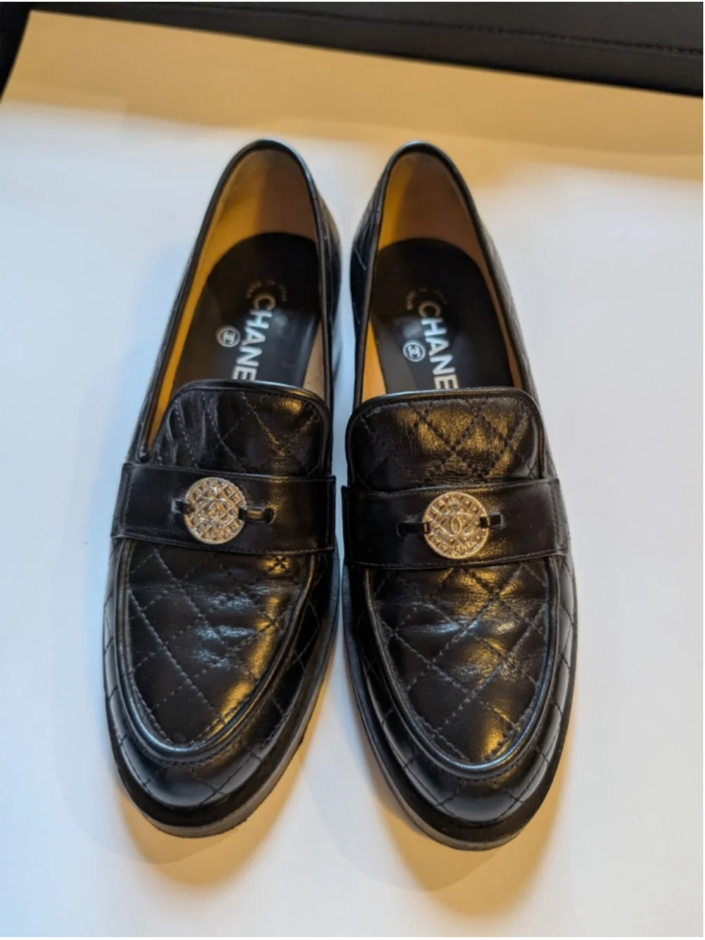 CHANEL quilted lambskin